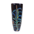 Blue Aurora Flat Taper Vase