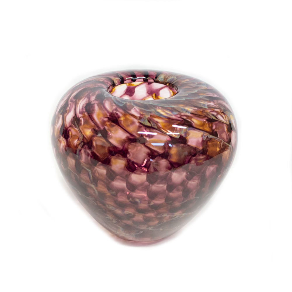 Purple Dragon Scale Short Puff Vase